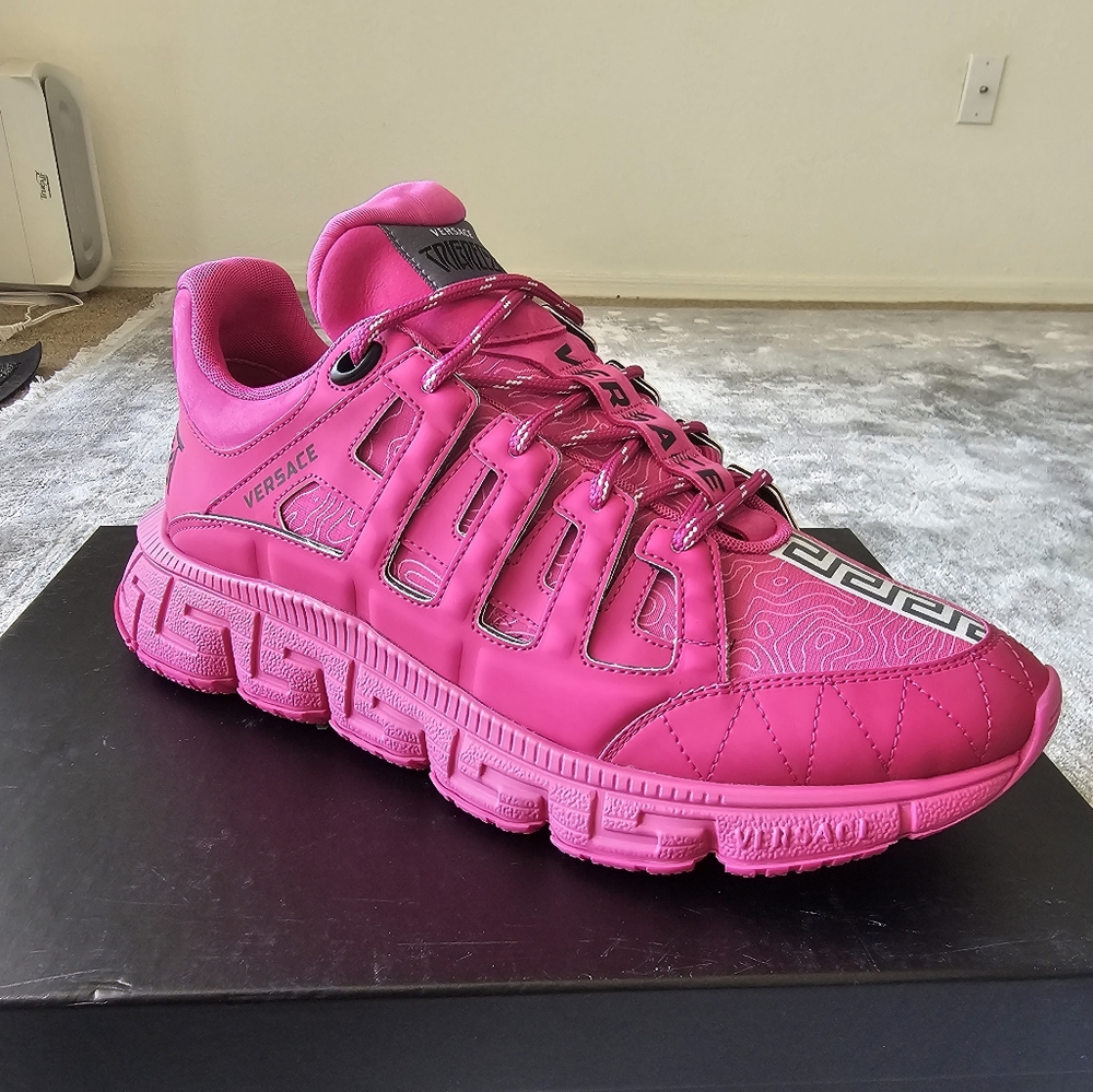 Versace Trigreca Men's Pink Sneakers size 12 (IT46)
